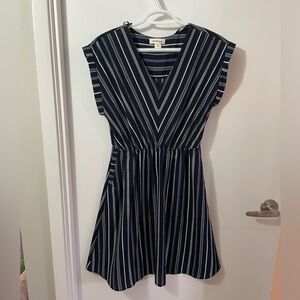 Blue White Striped Sundress